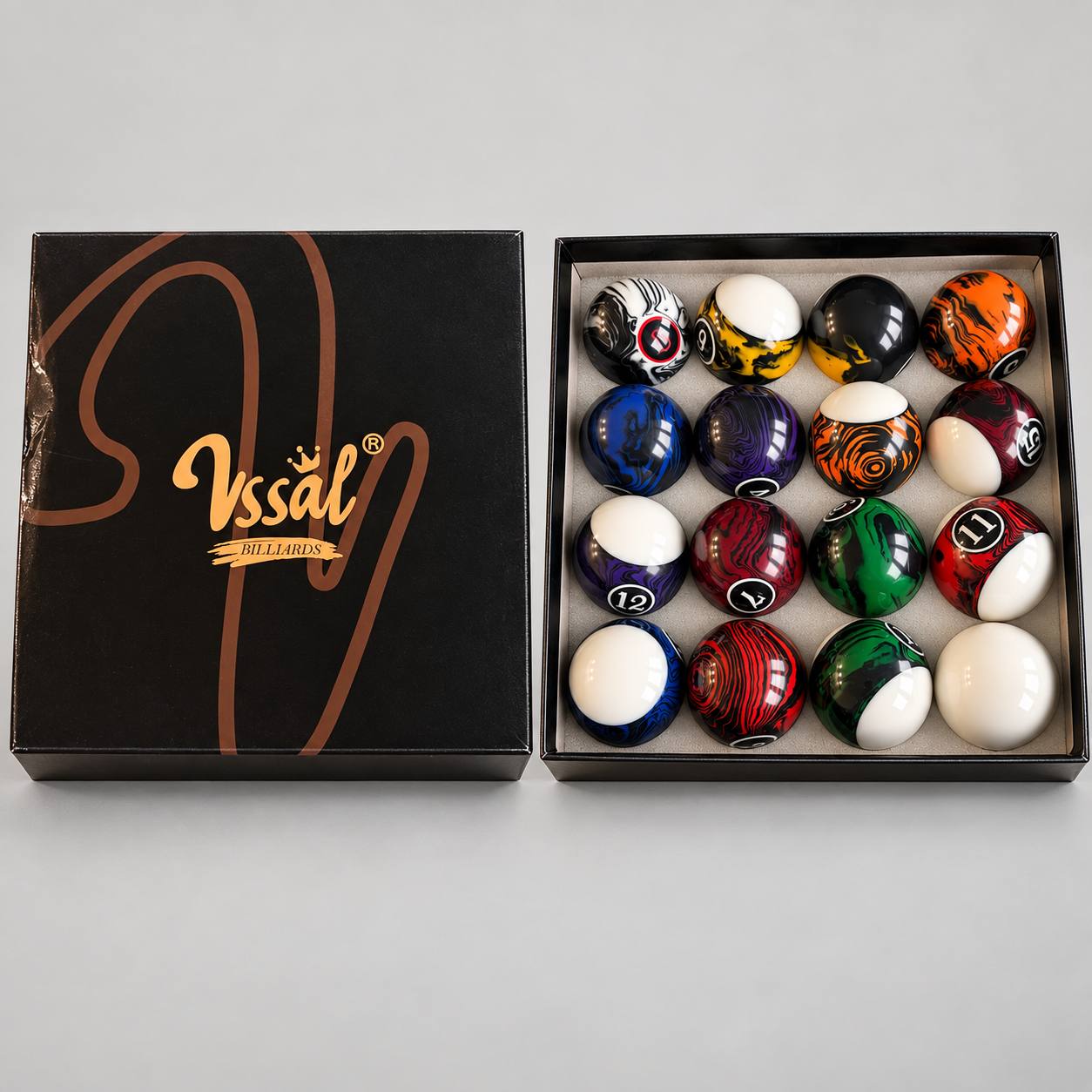 Комплект шаров для американского пула VSSAL Billiards, 16 шт.