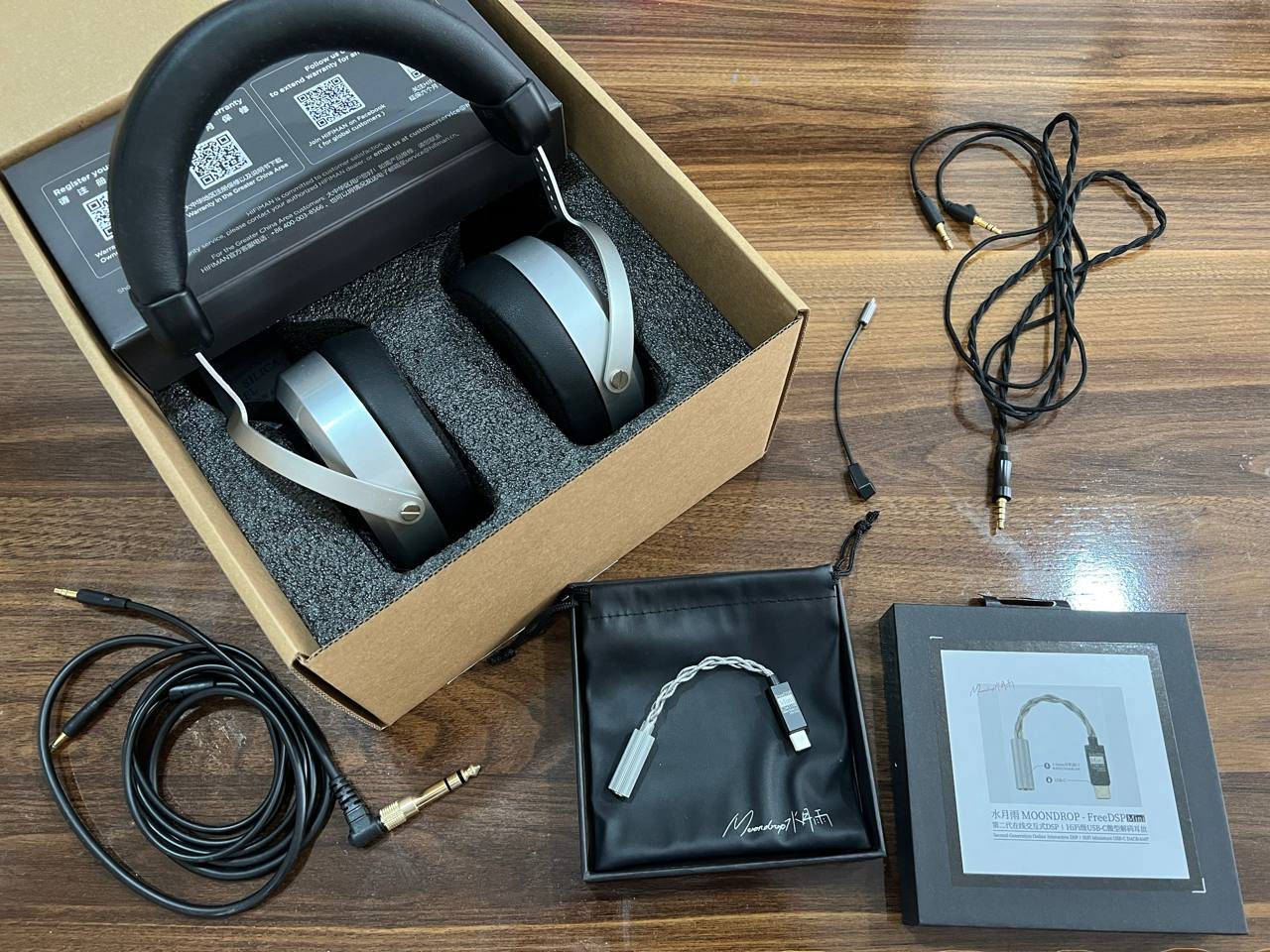 HiFi наушники Hifiman HE400SE с полным комплектом