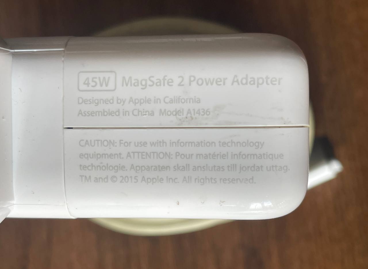 Зарядное устройство MagSafe 2 для Apple MacBook