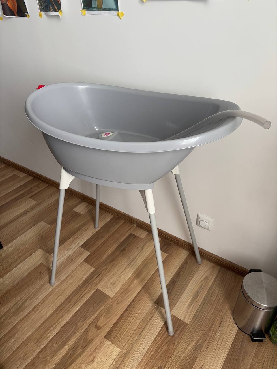 Комплект ванночка Ok Baby Bella + подставка, серый