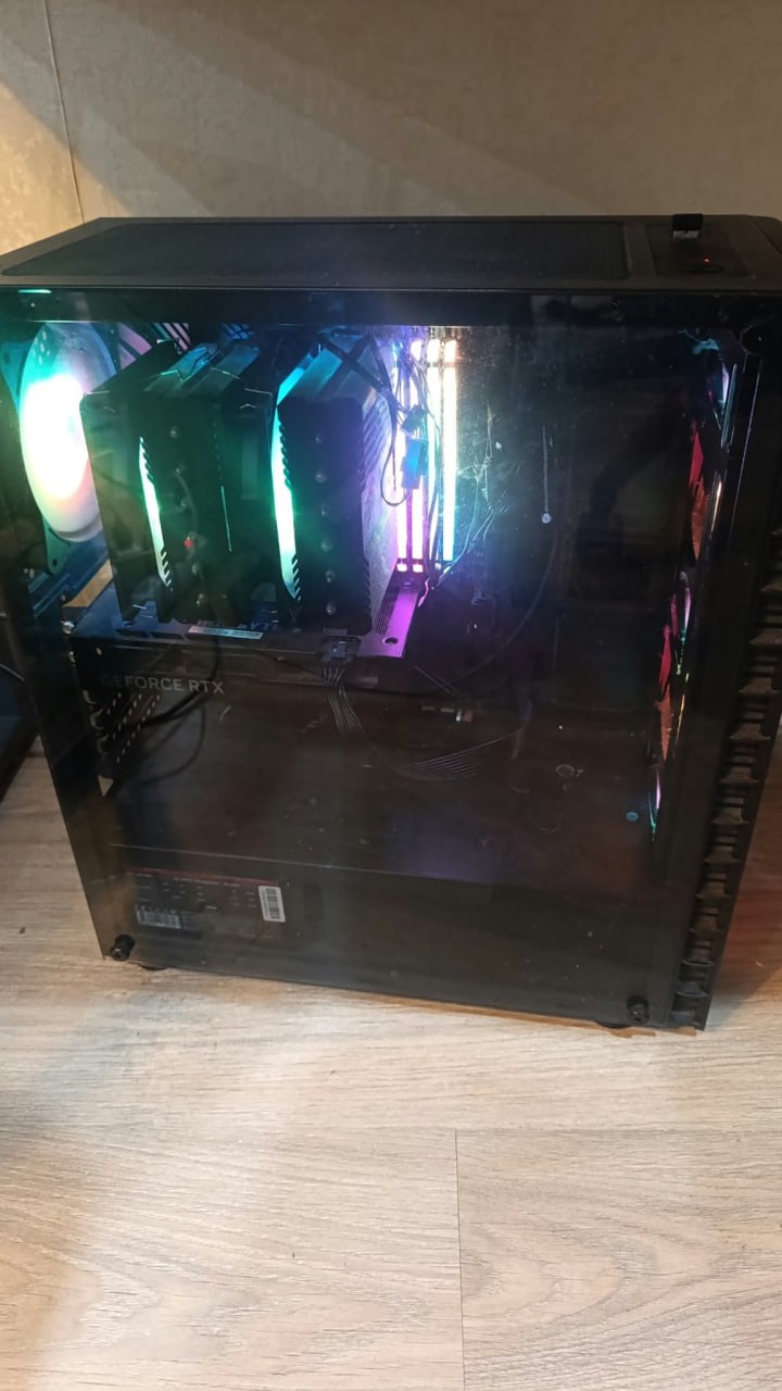 Игровой ПК: Gigabyte RTX 4060 Ti 16GB + Ryzen 7 5800X + 64GB Corsair Vengeance R