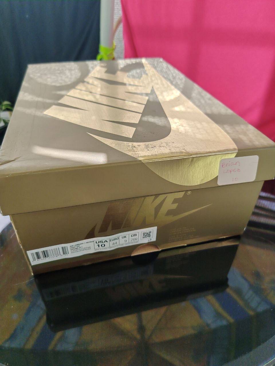 Кроссовки Jordan 1 Mid Metallic Gold