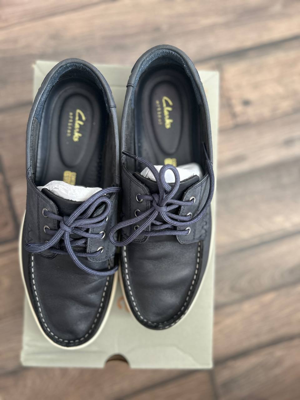 Туфли Clarks, 41-42 размер, натуральная кожа