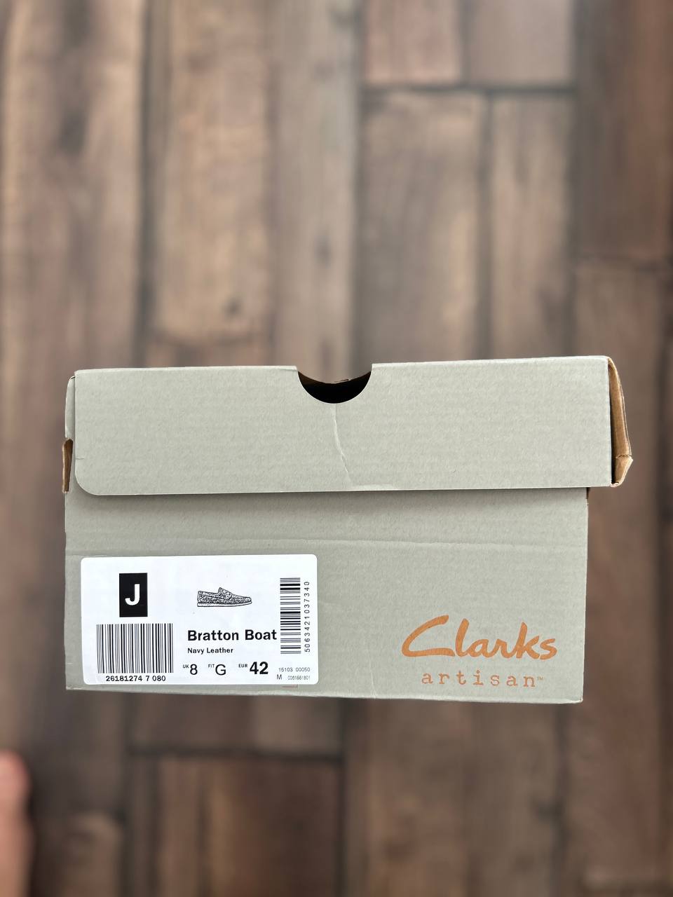 Туфли Clarks, 41-42 размер, натуральная кожа