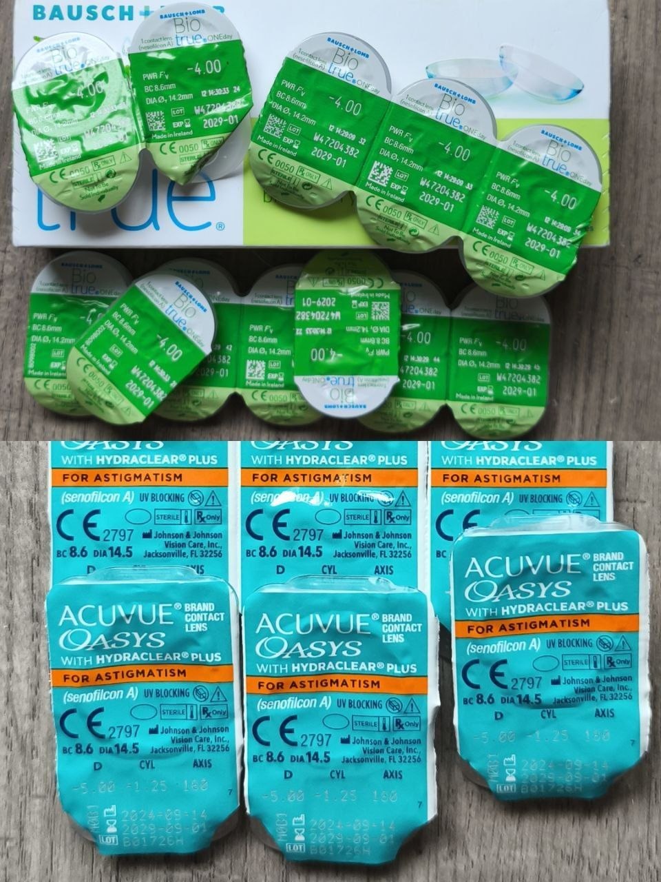 Линзы Bausch+Lomb BioTrue ONEday -4.00