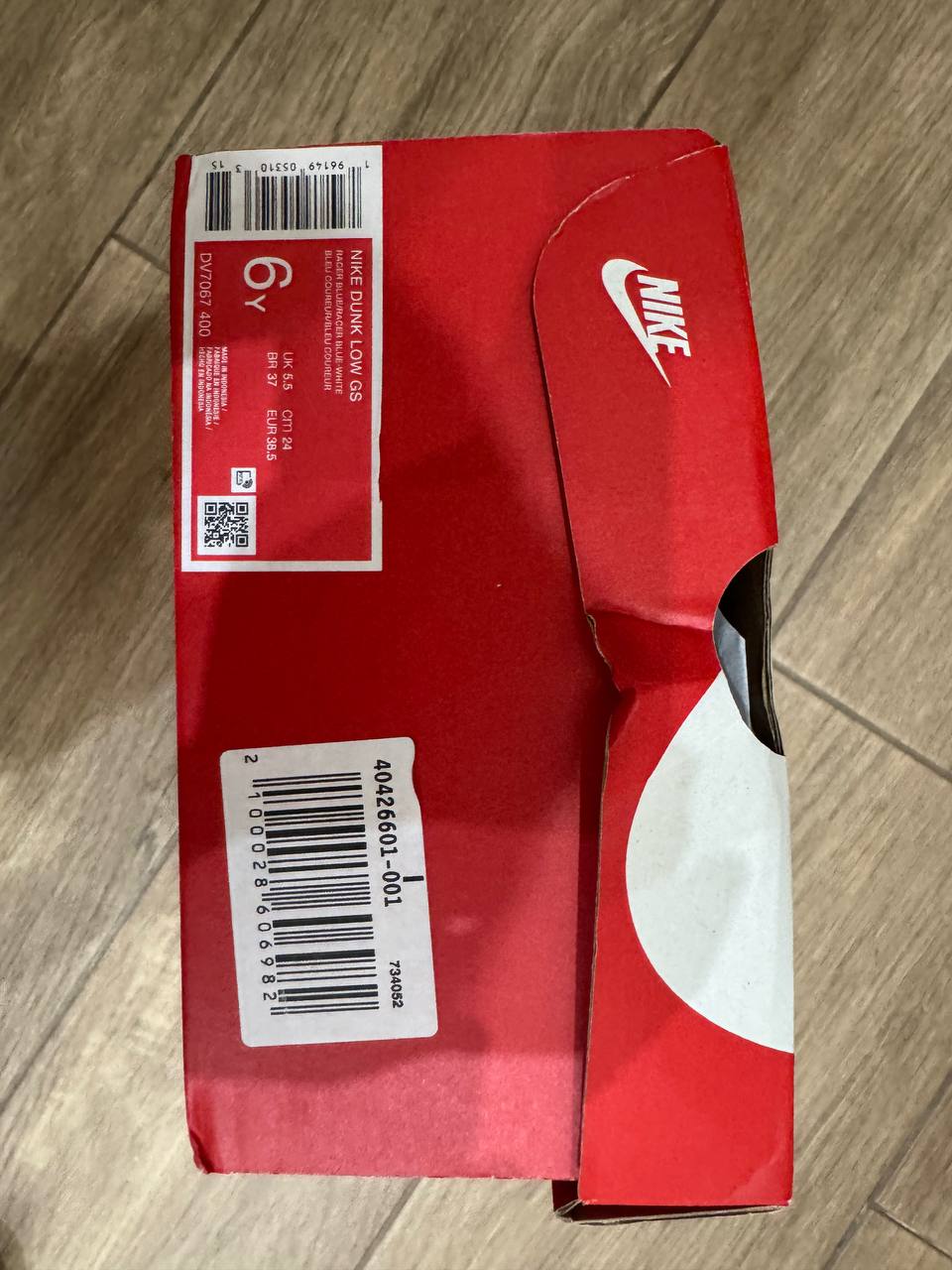Nike Dunk Low кроссовки, размер 38,5