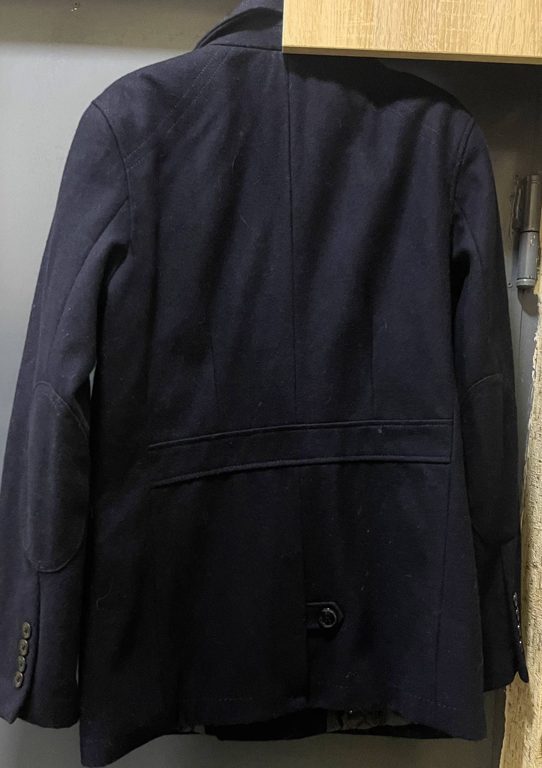 Мужское двубортное пальто (бушлат) Zara Man