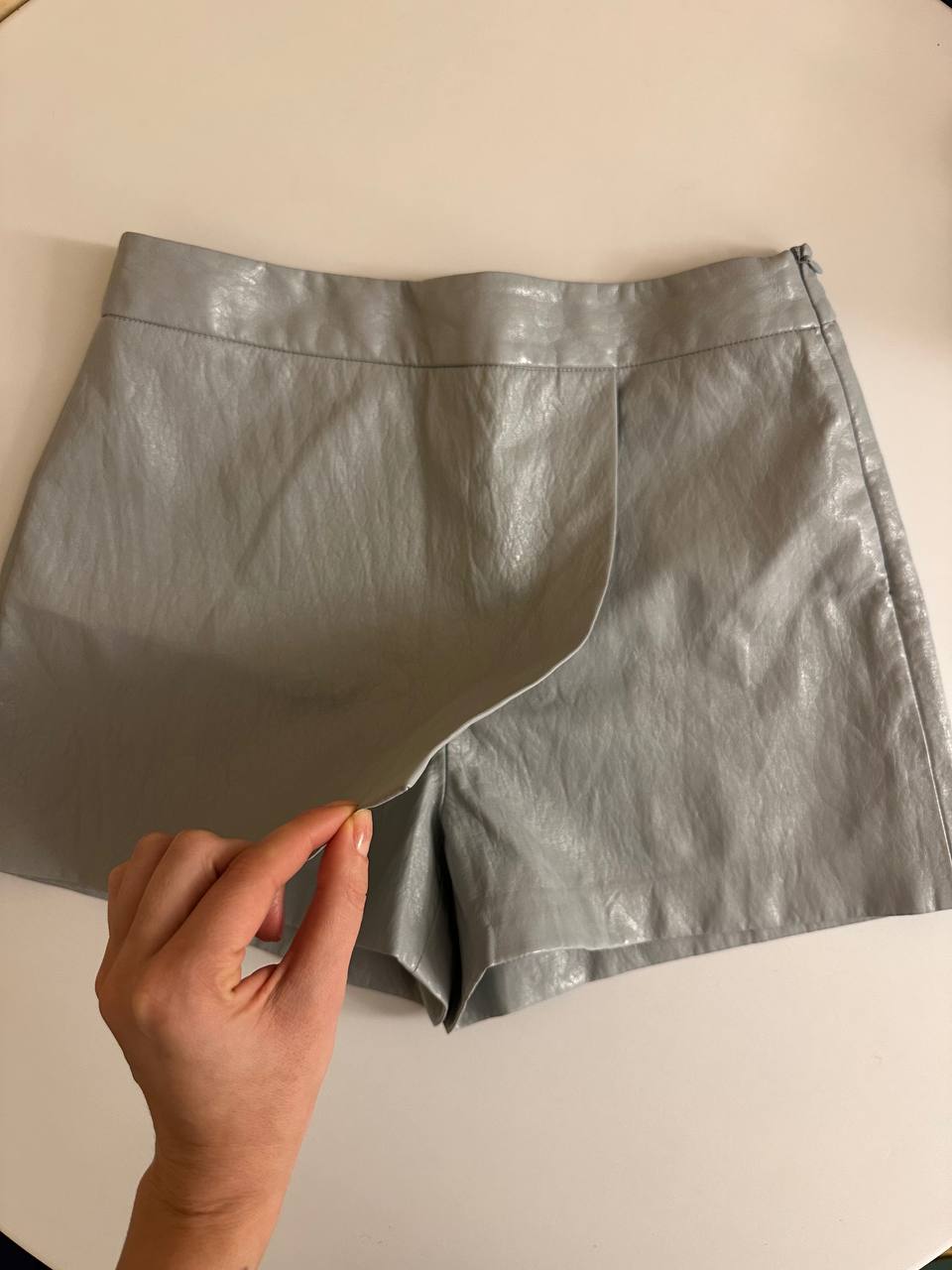 ZARA юбка-шорты из плотного денима, размер XS-S