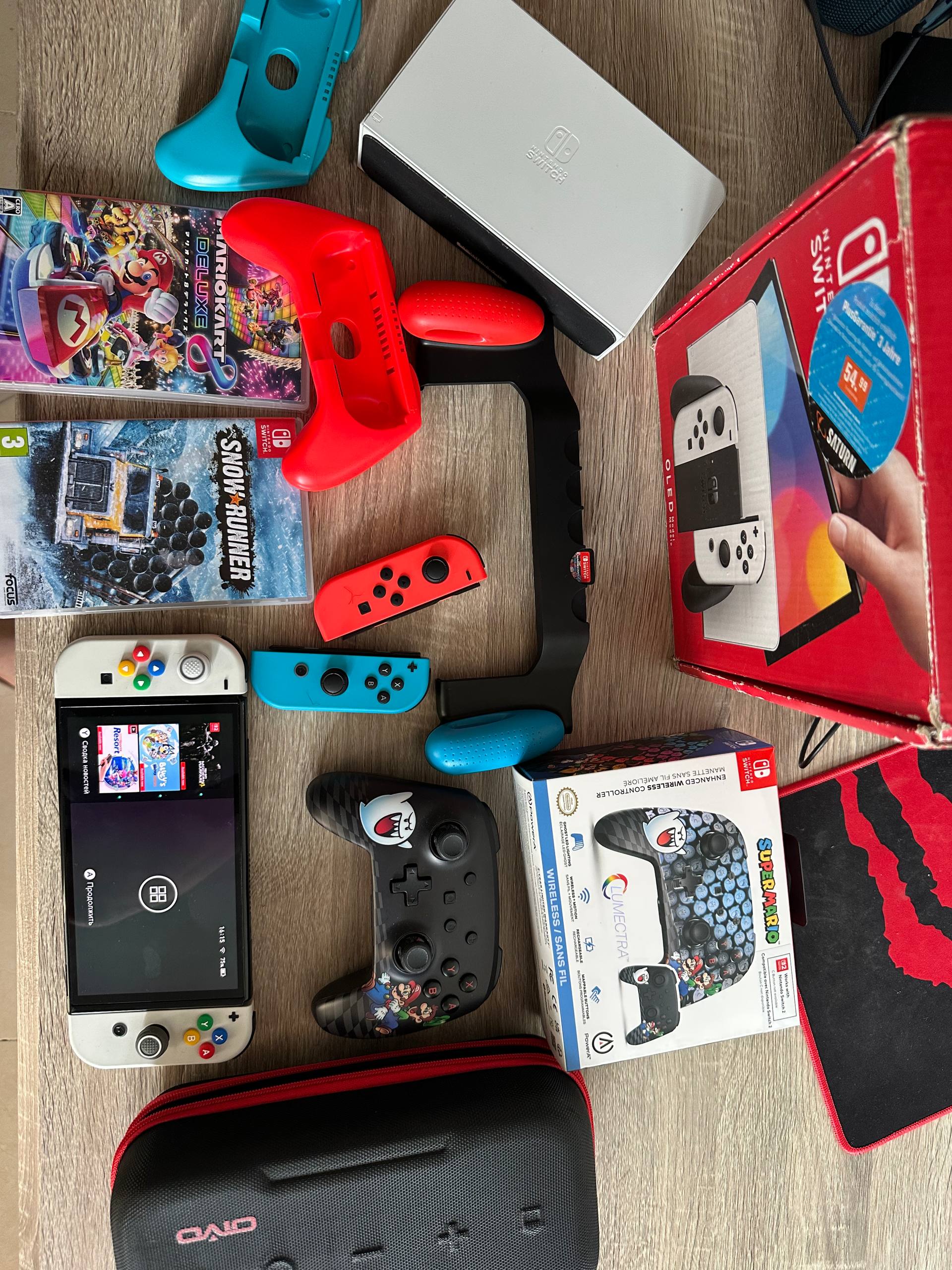 Nintendo Switch OLED с допами и аккаунтом с играми