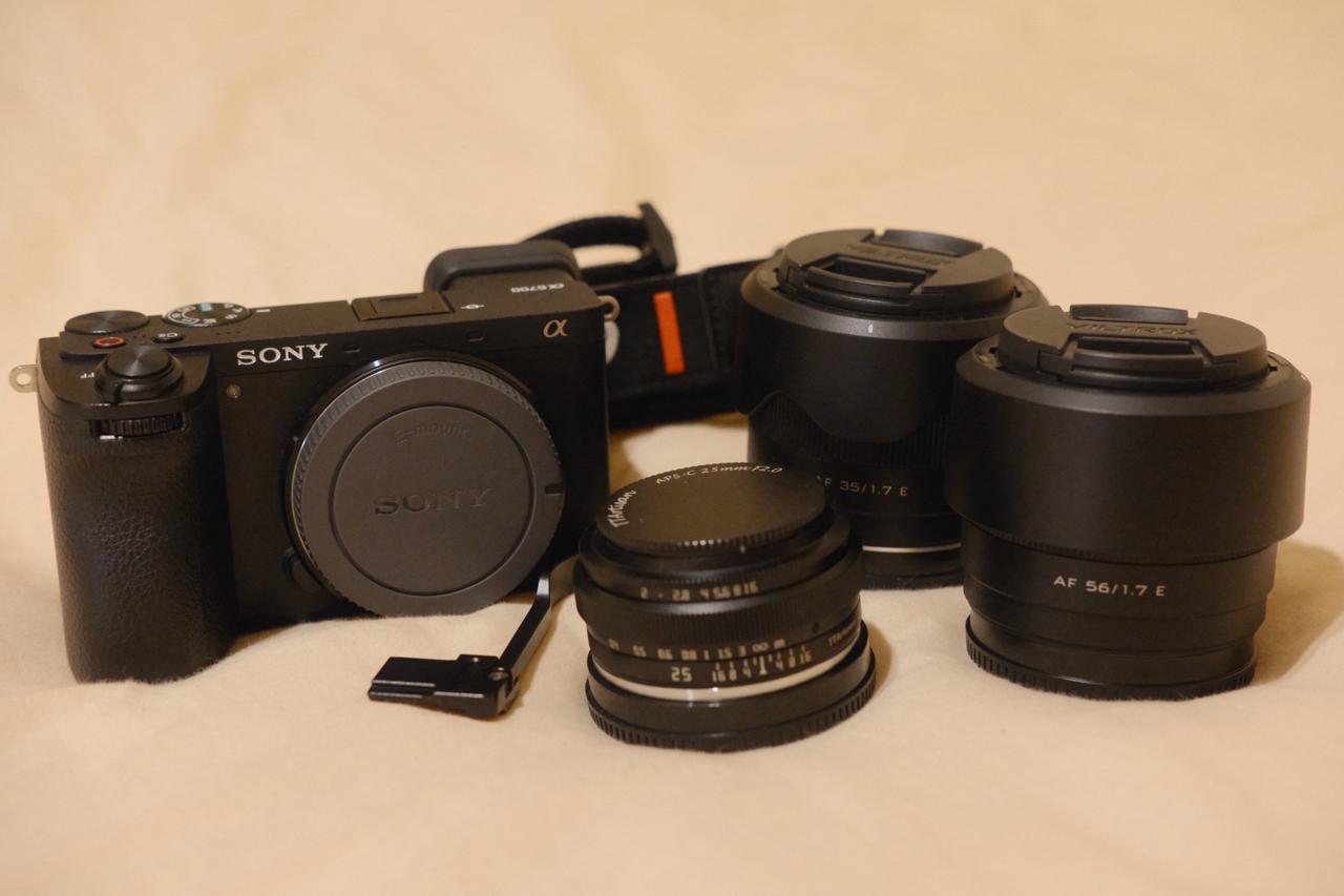 Sony a6700 + Viltrox Air 56mm f1.7 + Viltrox Air 35mm f1.7 + TTArtisan 25mm f2