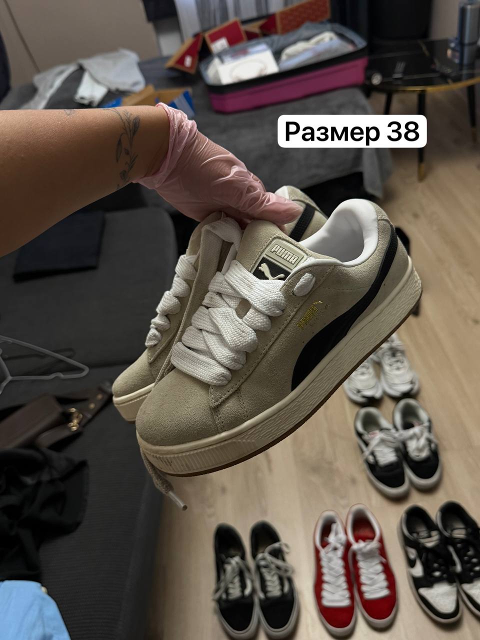 Кроссовки Puma бежевые original