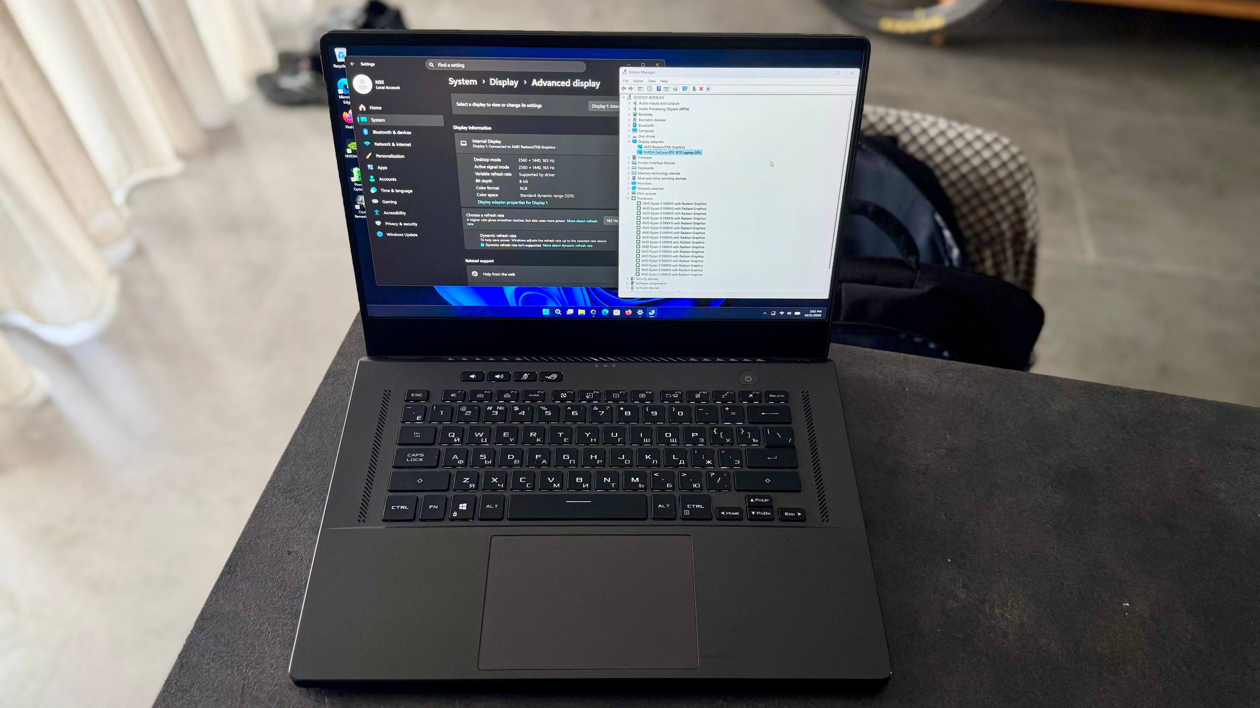 Ноутбук Asus ROG Zephyrus G15 GA503QR