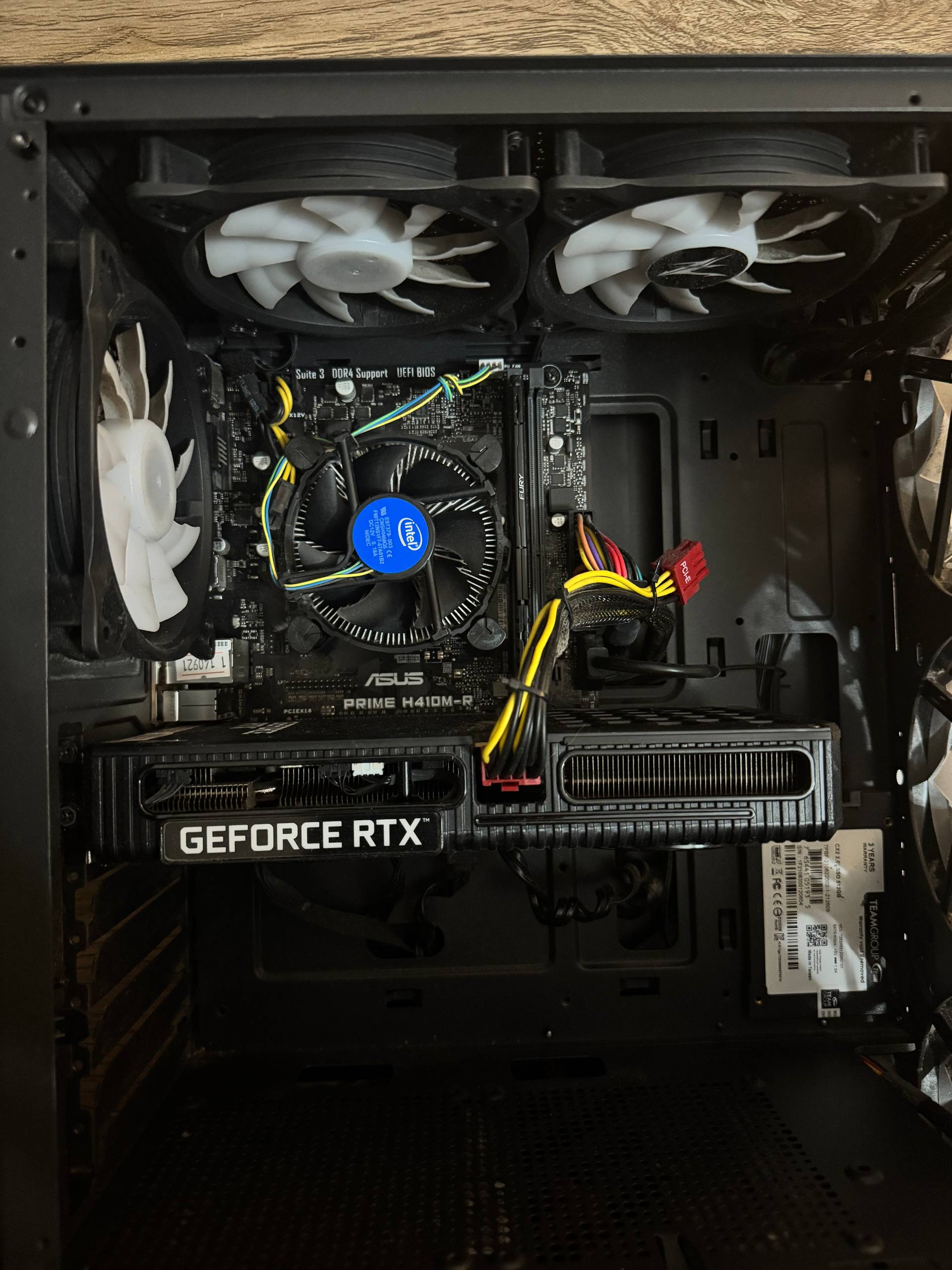 Компьютер: Intel Core i5-10400, RTX 3060 12GB, 16GB RAM, Asus Prime H410M-R