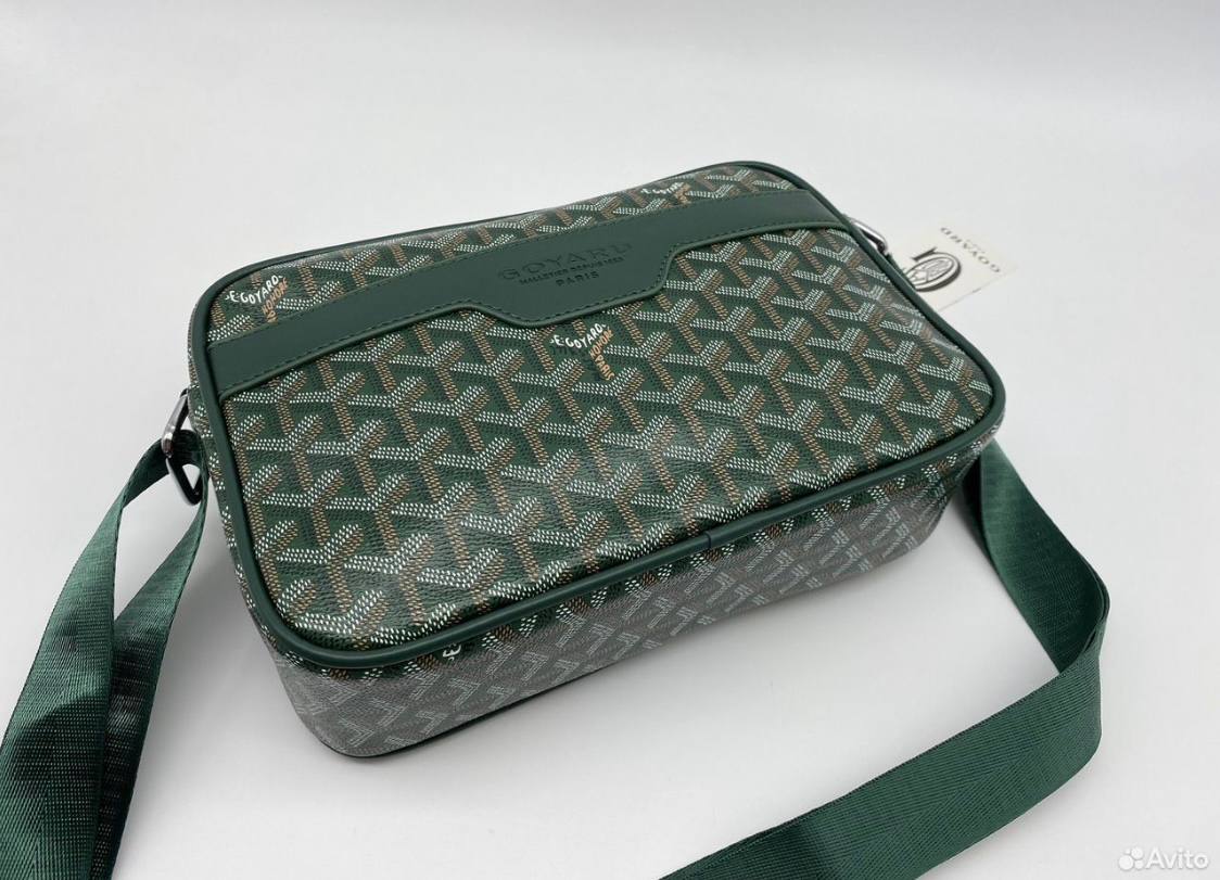 Сумка через плечо Goyard зеленая новая