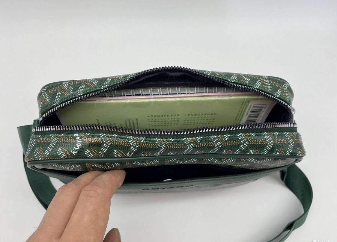 Сумка через плечо Goyard зеленая новая