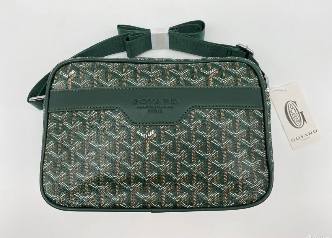 Сумка через плечо Goyard зеленая новая