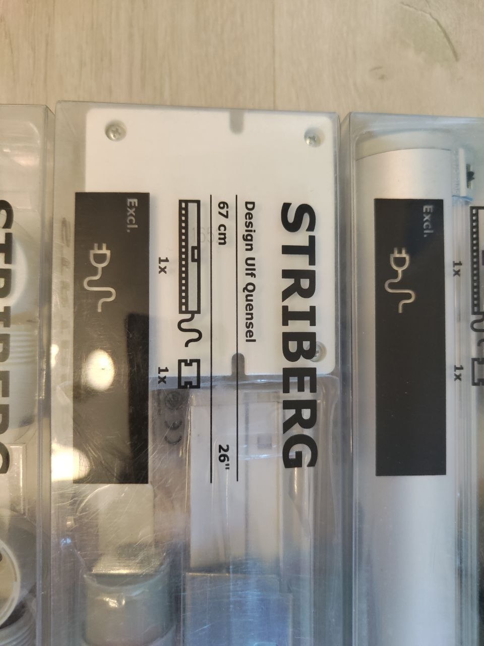 Подсветка для шкафа Striberg 67 см, 4 шт.
