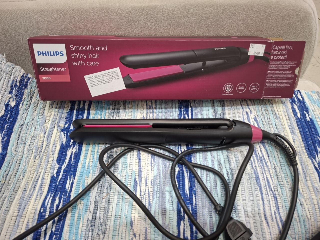 Утюжок для волос Philips с двумя режимами температуры