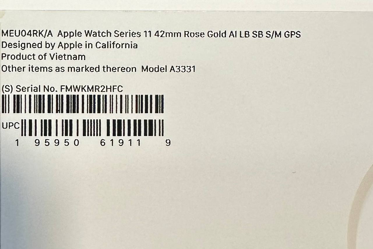 Apple Watch Series 11 42mm Rose Gold