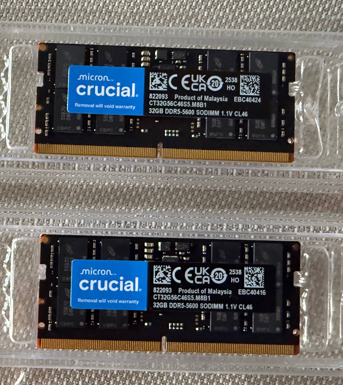 Оперативная память SODIMM DDR5 5600 32GB