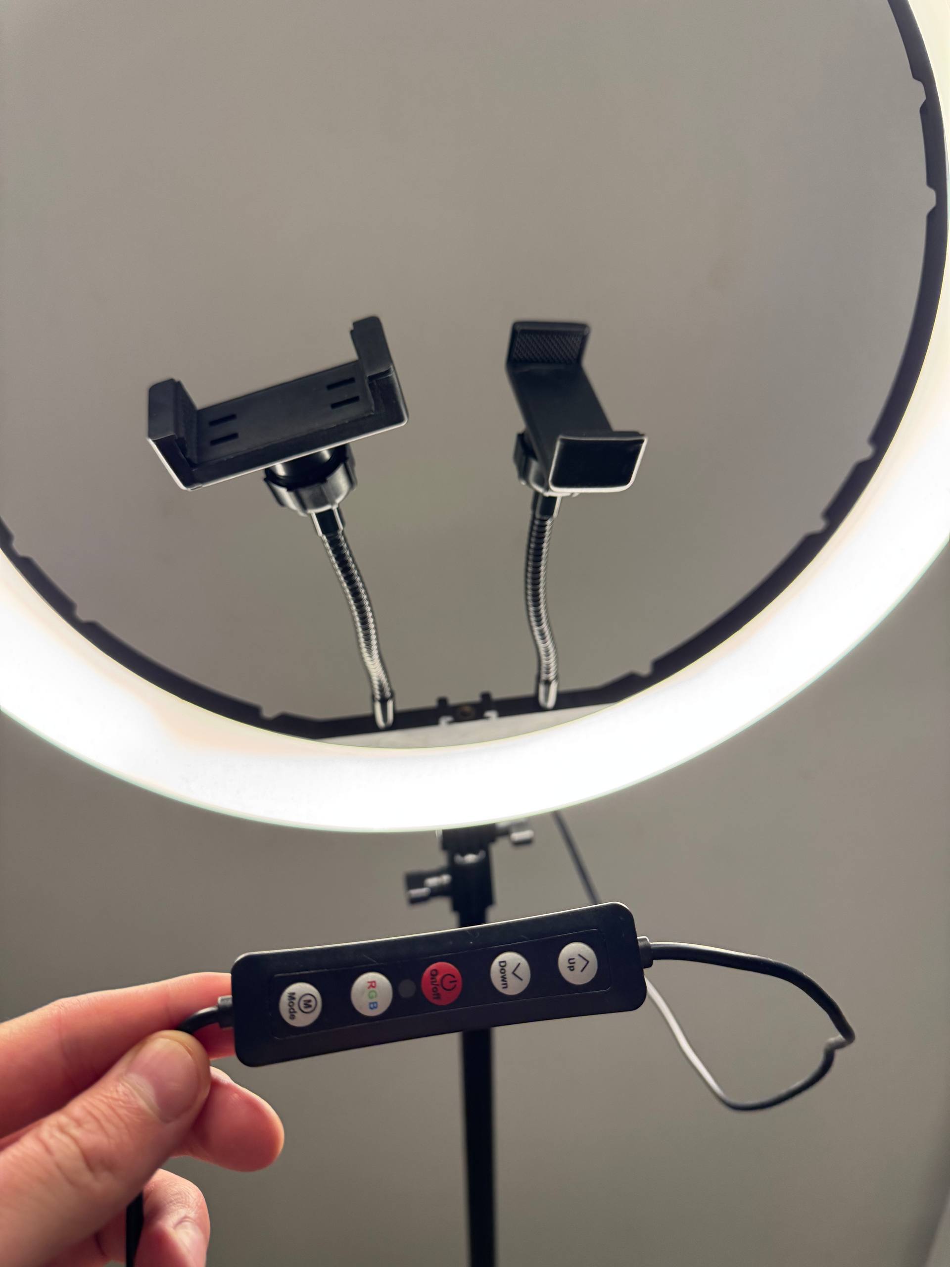 Кольцевая светодиодная LED-лампа с регулировкой яркости и цвета