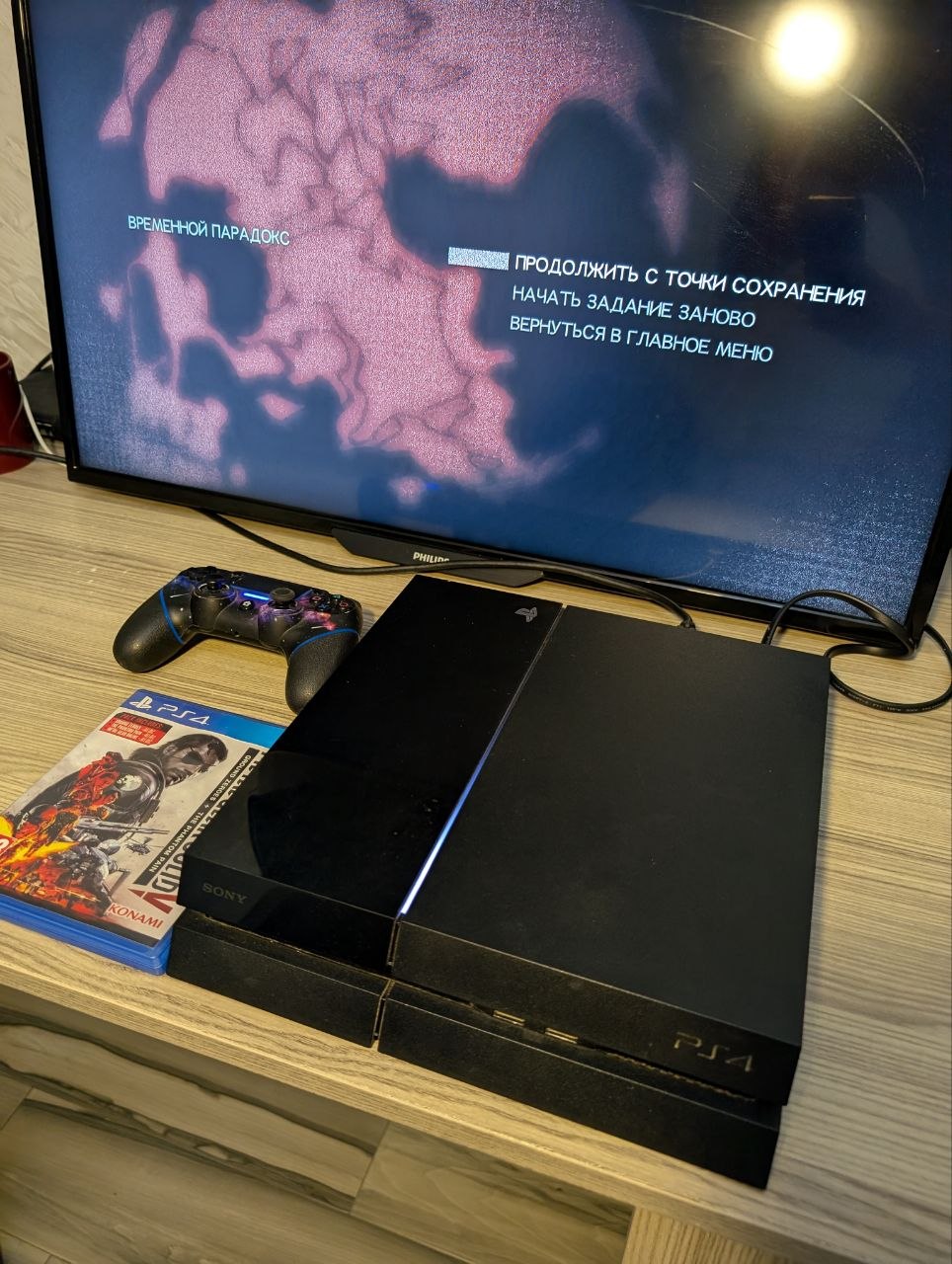 Sony PlayStation 4 Fat с геймпадом, HDMI и проводом питания