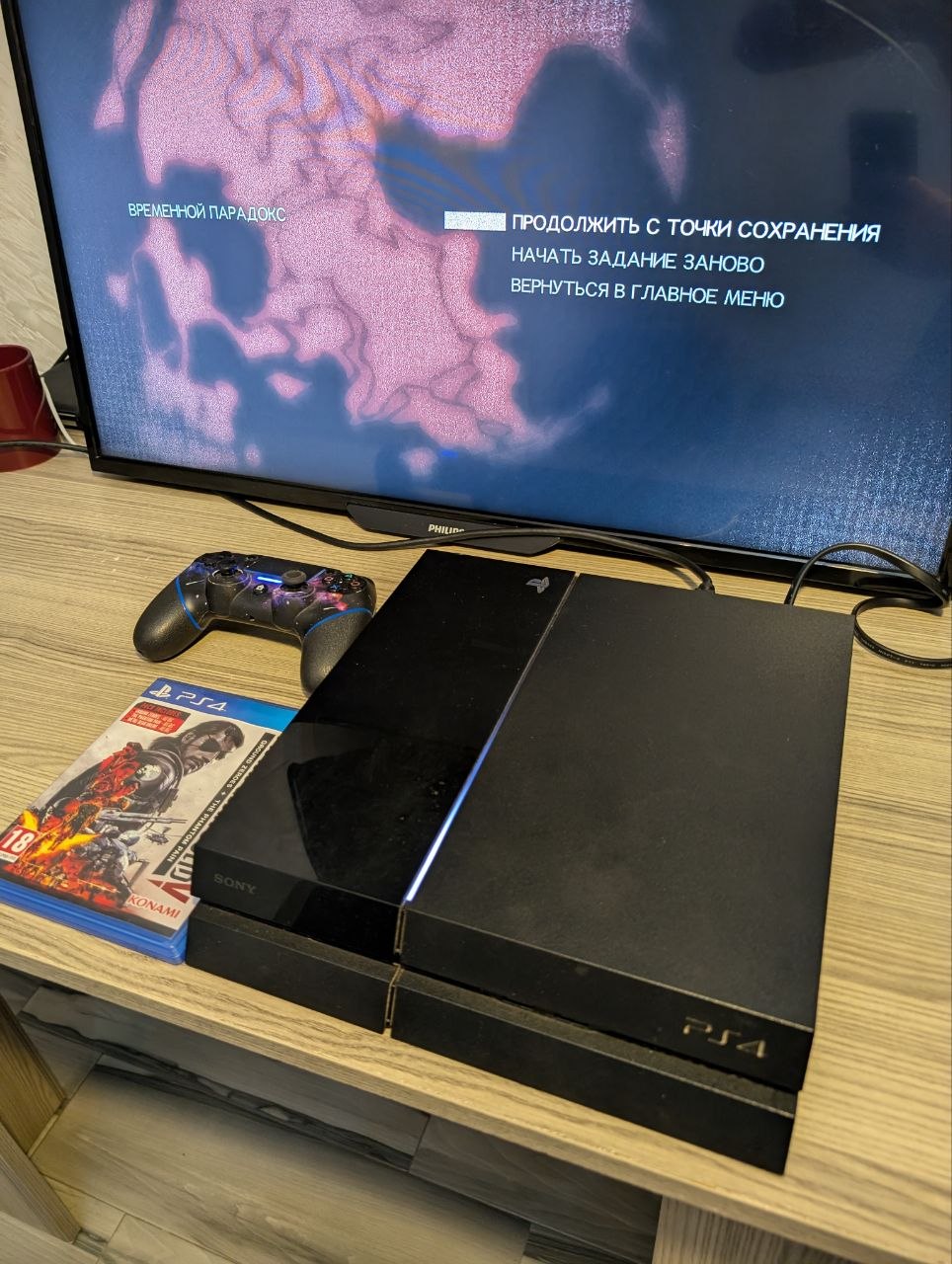 Sony PlayStation 4 Fat с геймпадом, HDMI и проводом питания