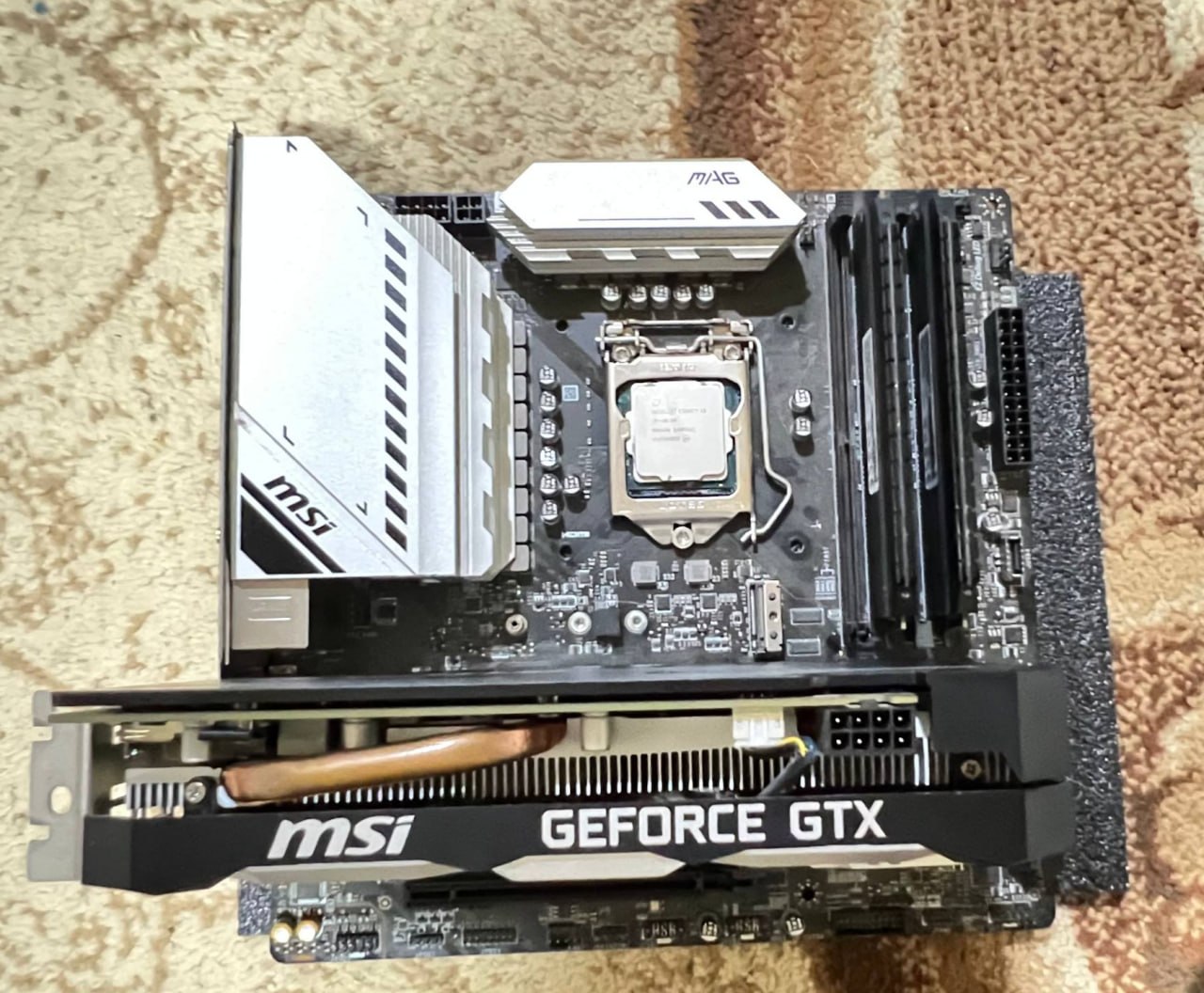 Комплект: Intel Core i3-10100 + MSI GTX 1660 Super + MSI B560M Mortar WiFi + 16 