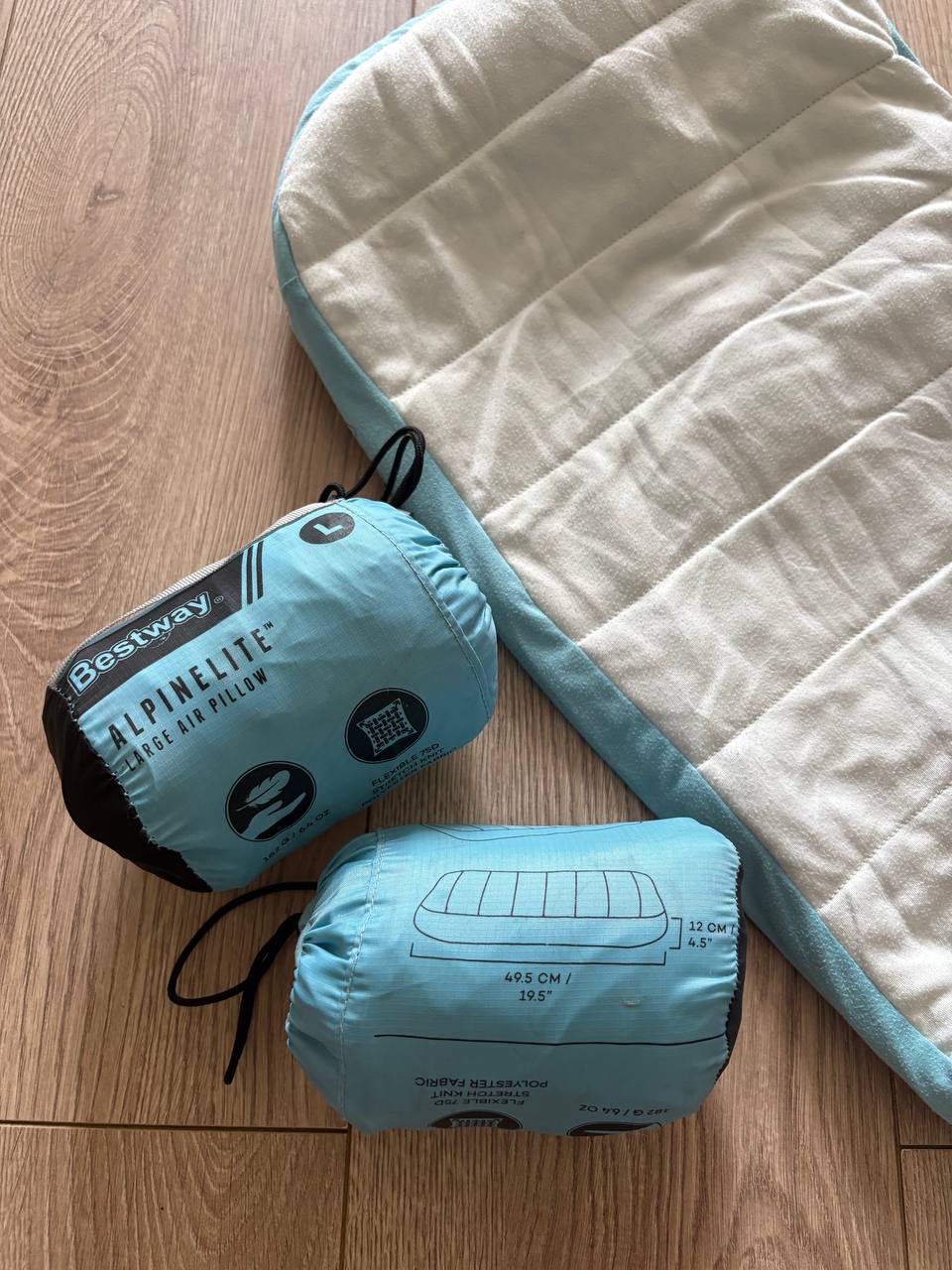 Надувная туристическая подушка Bestway Alpinelite Large Air Pillow