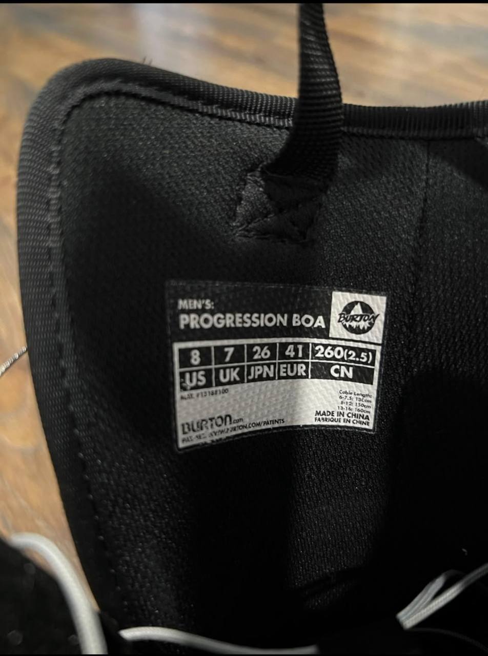 Ботинки Burton Progression BOA для сноуборда, размер 41
