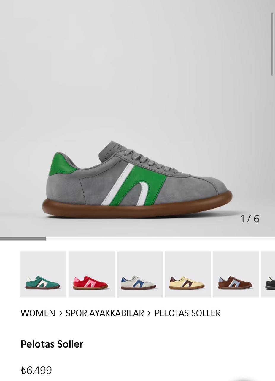 Кеды Camper из натуральной замши, 38 EU