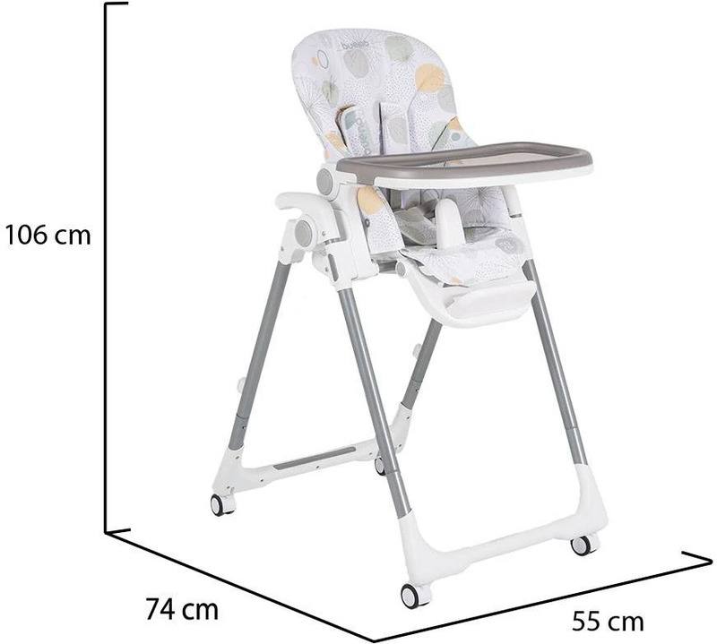 Стульчик для кормления Moni Bueno, Grey