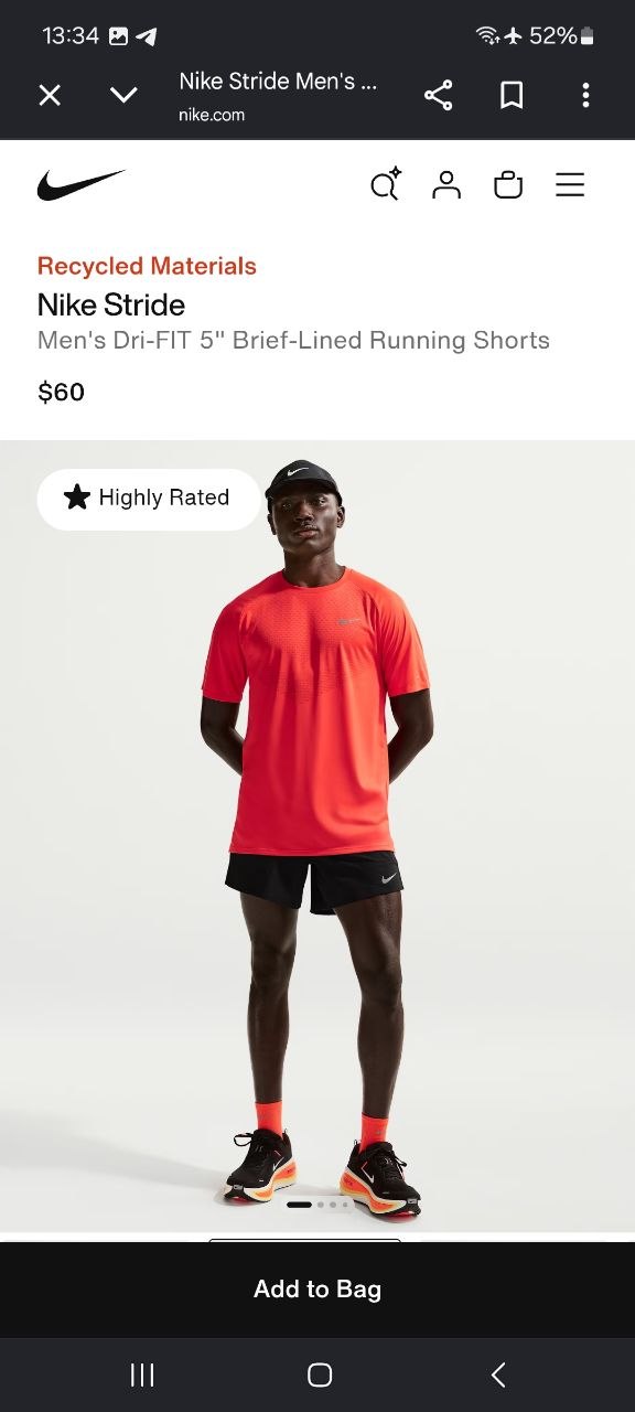 Оригинальные шорты Nike Dry Fit, размер M