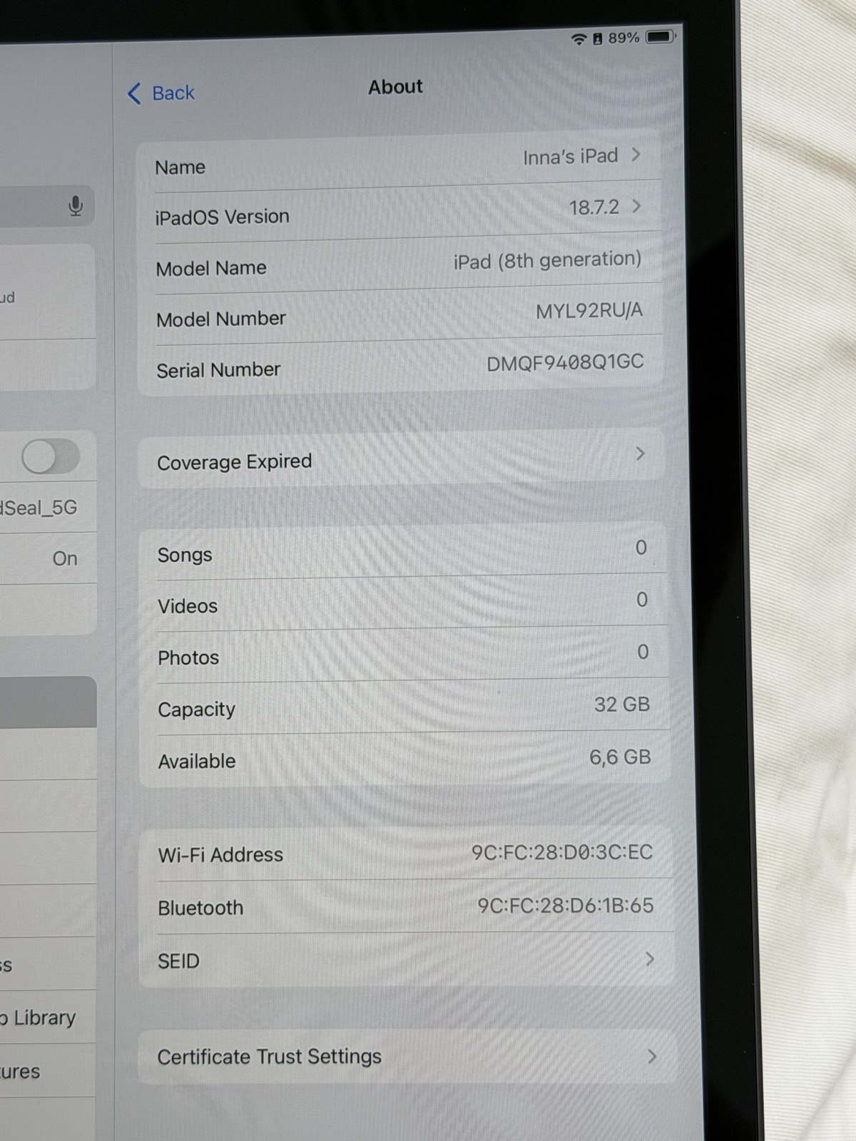 Apple iPad 8 (2020) 10.2″ 32GB Wi-Fi Space Gray