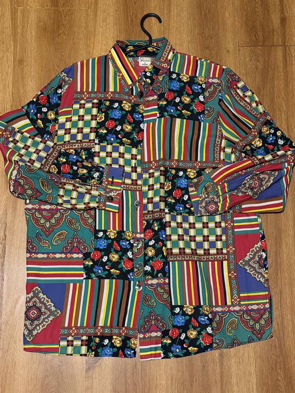 Винтажная рубашка оверсайз