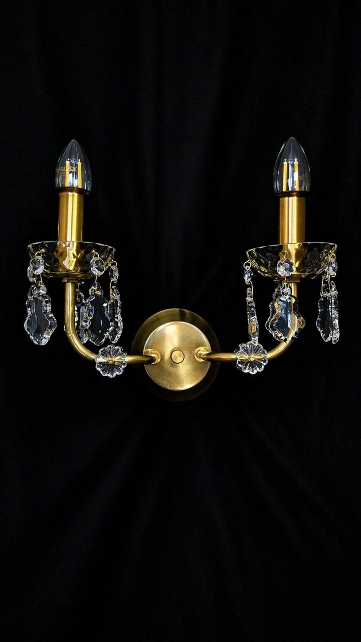 Винтажное бра Jablonecké sklárny, Чехословакия 1970-е