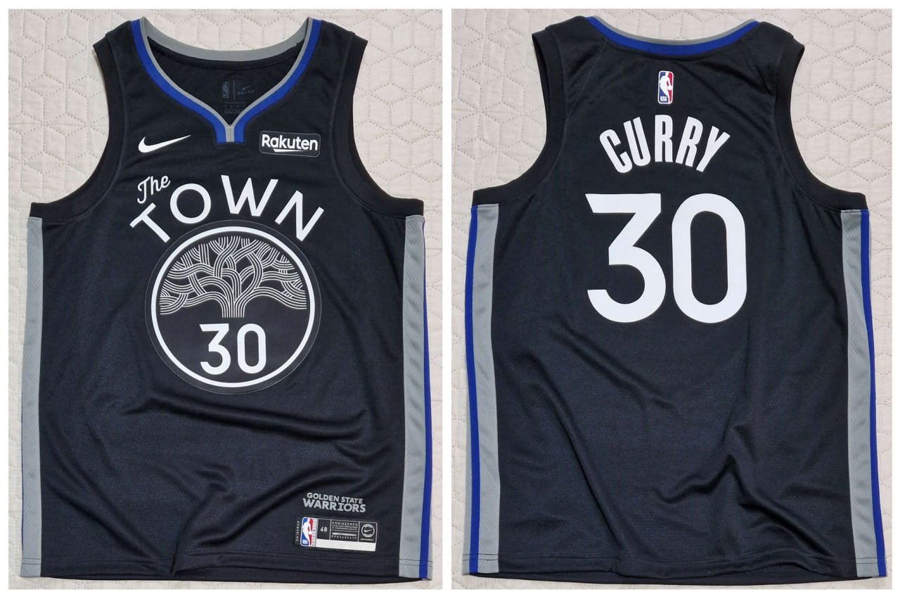 Джерси NBA Golden State Warriors GSW, 30 Curry, The Town City edition 2019-2020