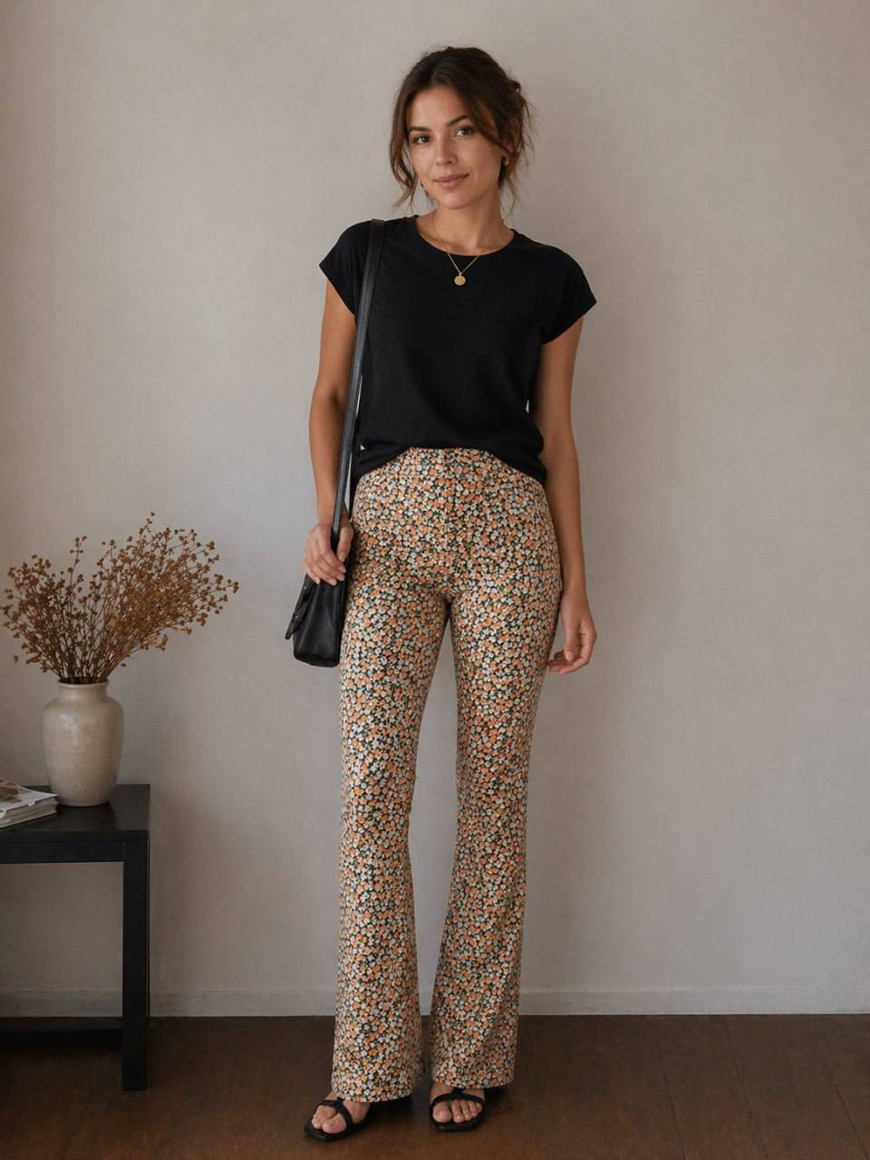 Брюки с цветочным принтом Lofty Manner размер M