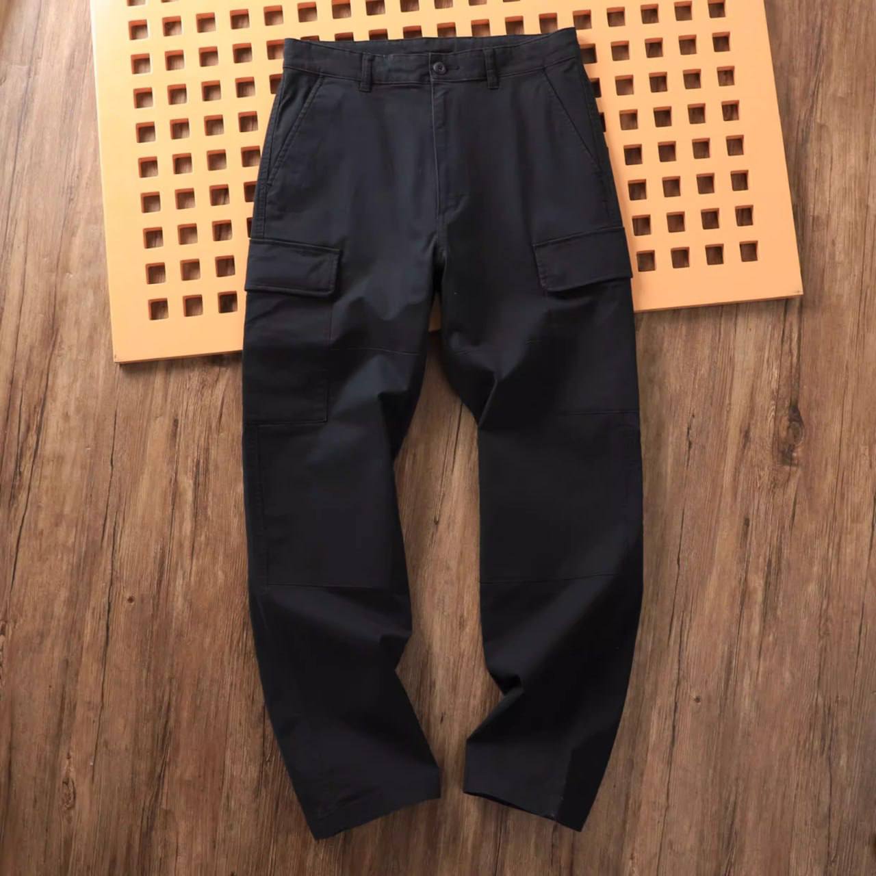 Мужские штаны карго синего цвета размер L