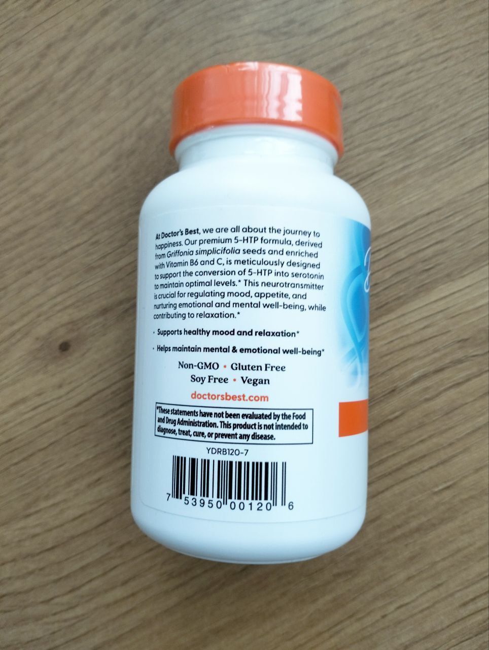 5-HTP от Doctor's Best – 120 капсул по 100 мг