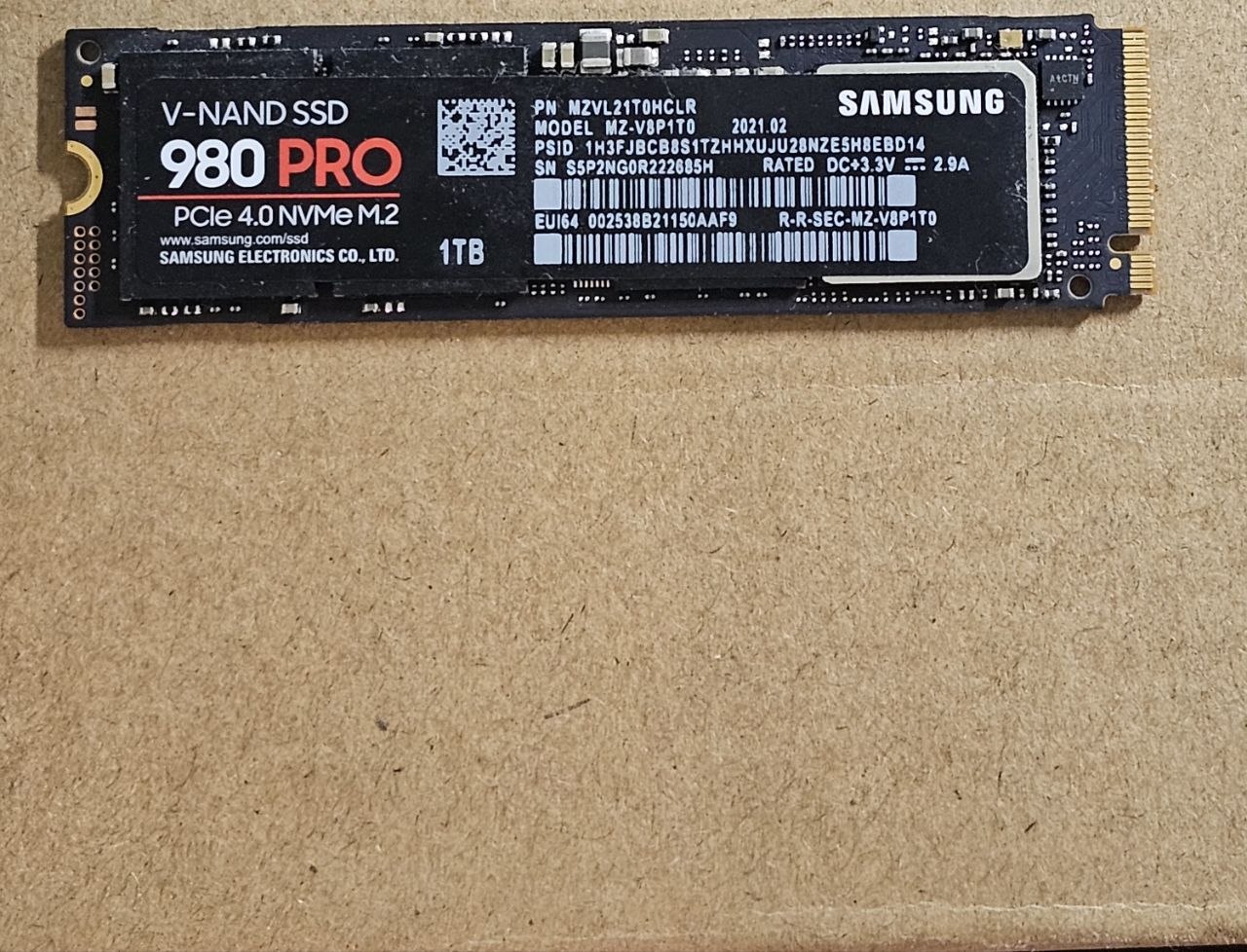 SSD Samsung 980 Pro 1TB NVMe M.2
