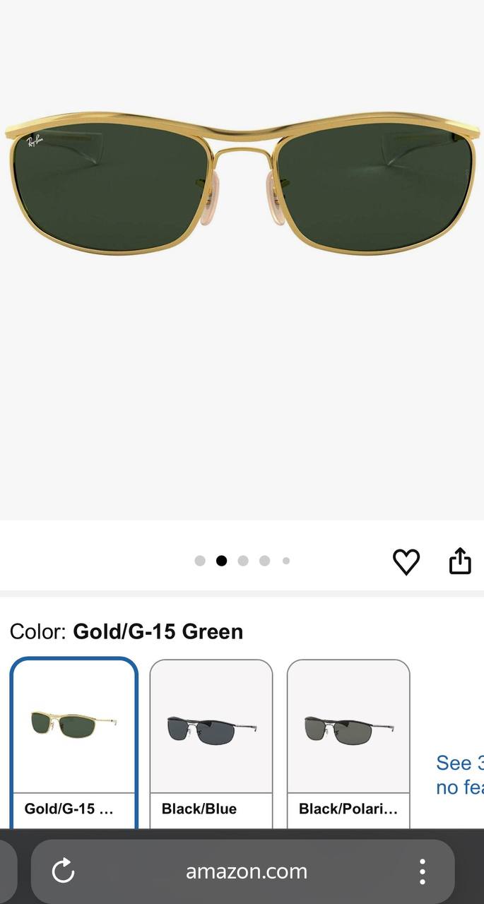 Очки Ray-Ban (первые)