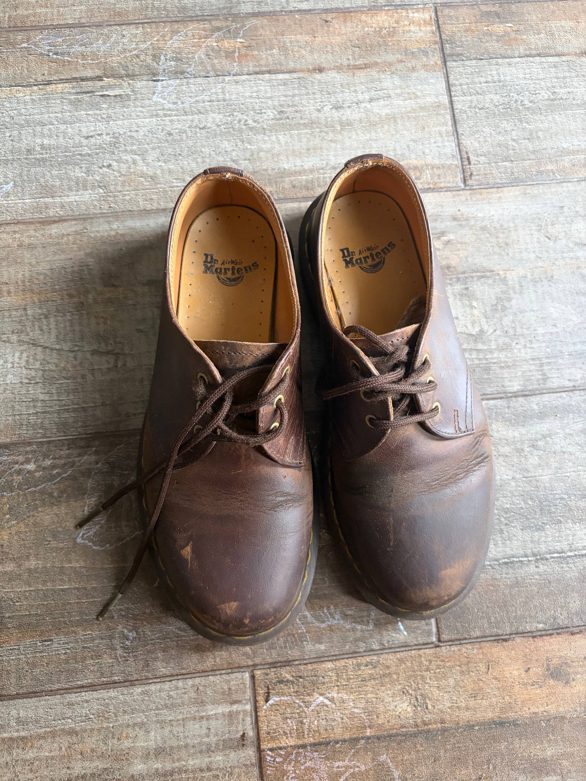 Dr. Martens 1461 Crazy Horse кожаные оксфорды