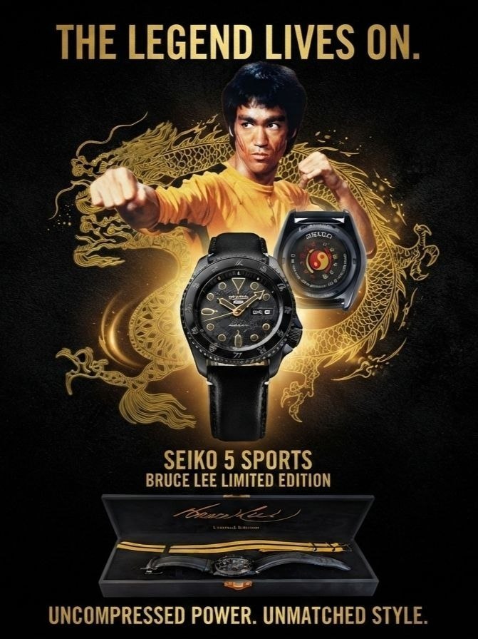 Seiko Bruce Lee Limited Edition часы
