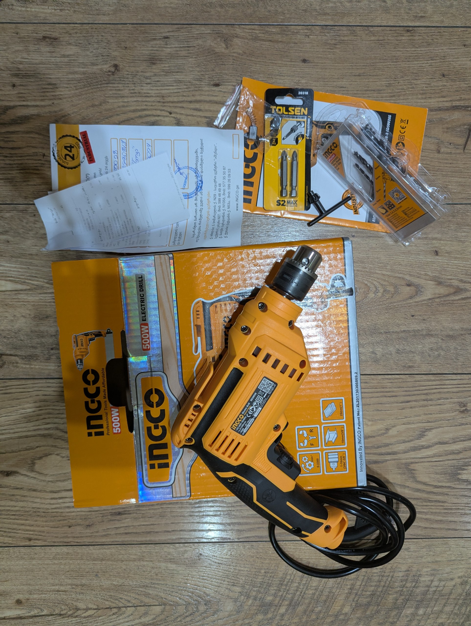 Дрель INGCO 500W