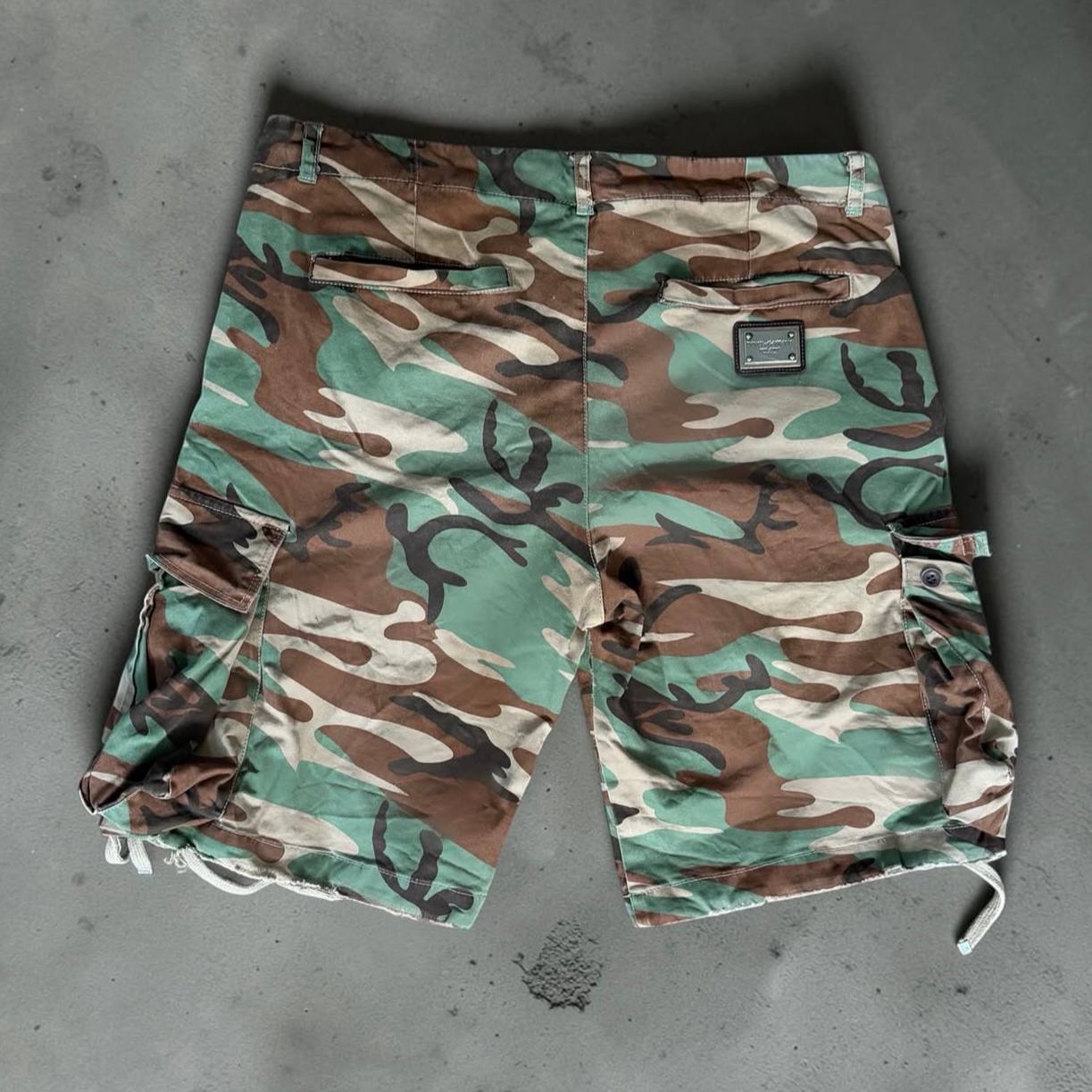 Dolce & Gabbana Vintage Camo Cargo Shorts