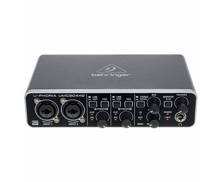 Аудиокарта Behringer U-Phoria UMC204HD (USB)