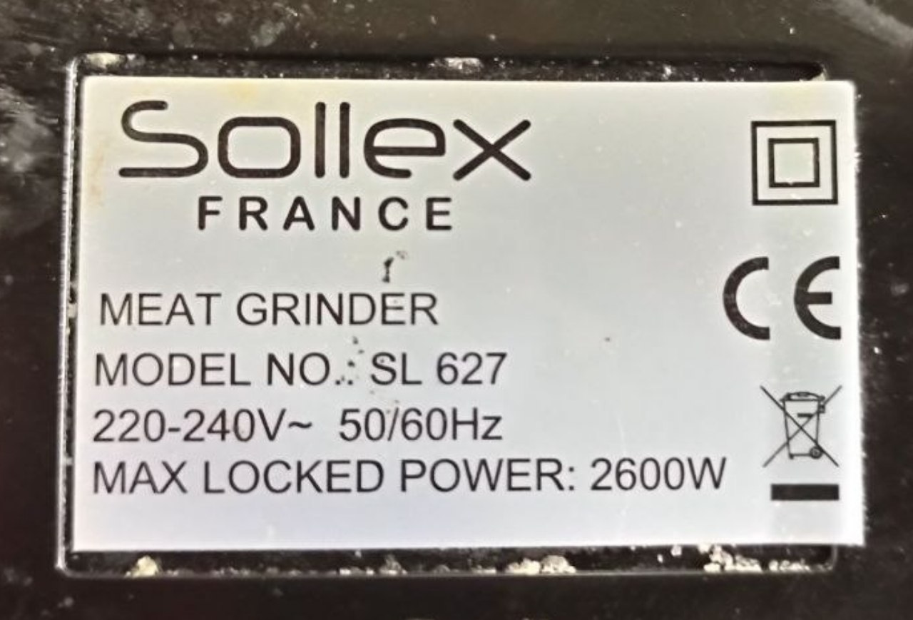 Электрическая мясорубка Sollex France