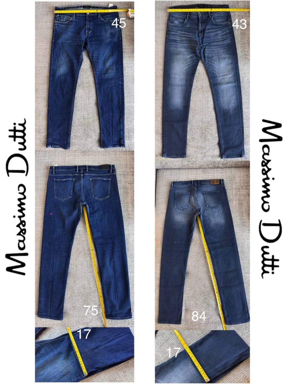Джинсы Massimo Dutti мужские Slim Fit, размер 44