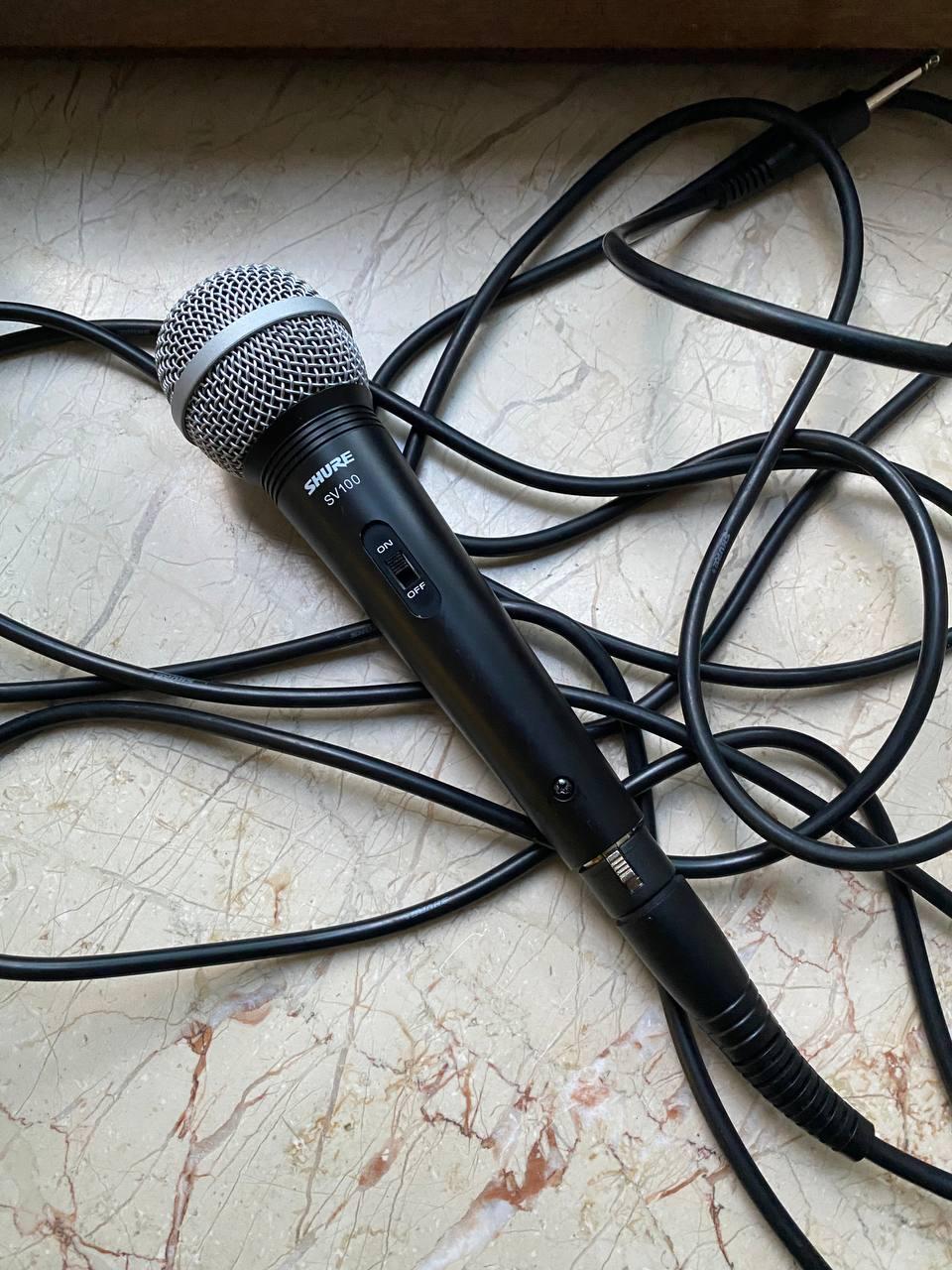 Микрофон Shure SV + кабель XLR-Jack
